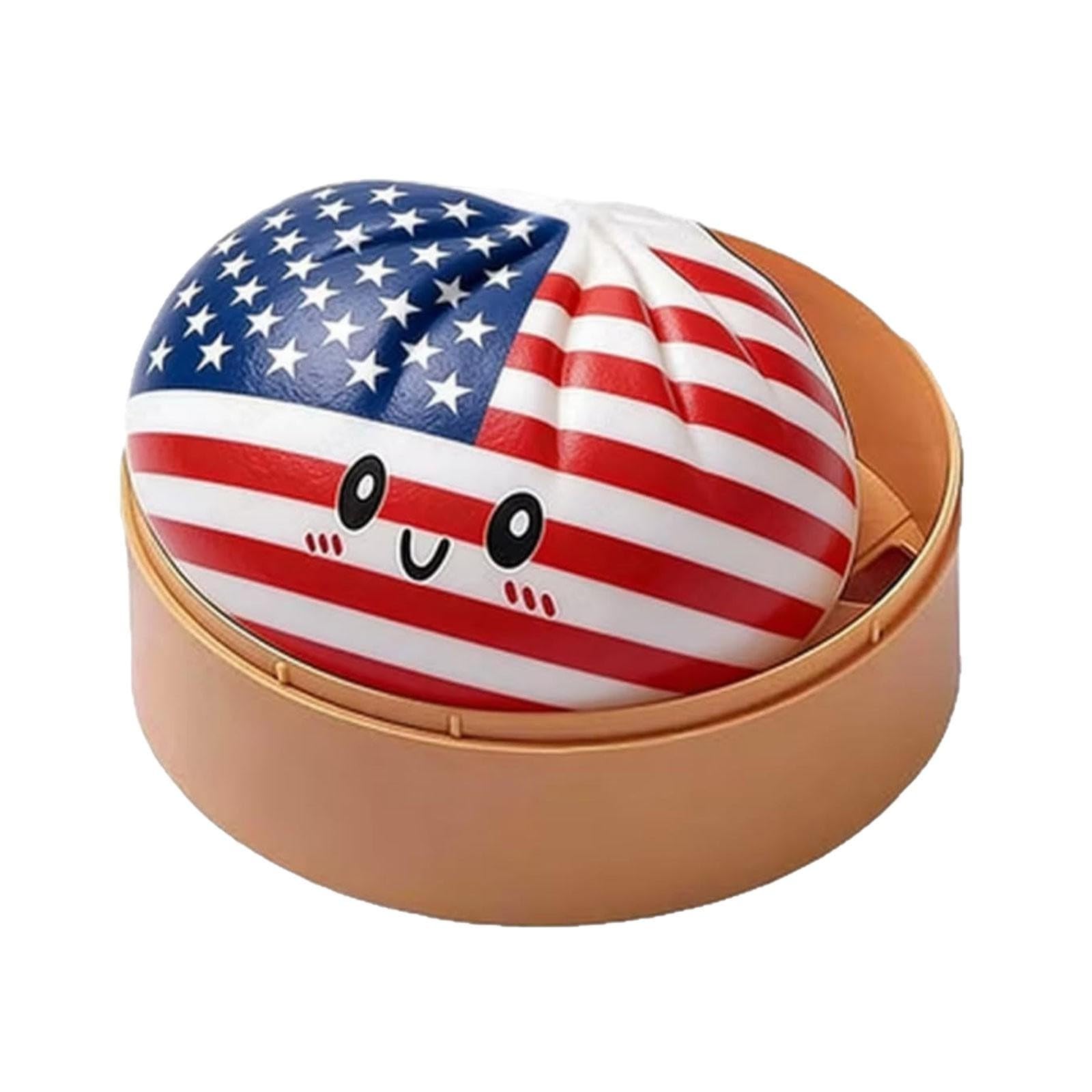 Flag Dumpling Squishy, 2026 Football Cup Dumpling Squishy with Storage Box, National Flag Mystery Dumplings Squishise