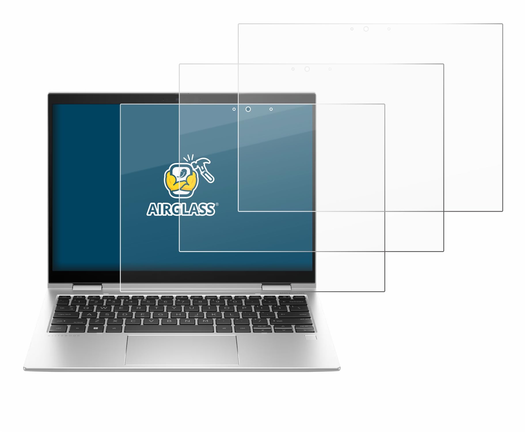 brotect Pellicola Protettiva Vetro per HP Elite x360 830 G10 2-in-1 Protezione Schermo (3 Pezzi) [Durezza Estrema 9H, Chiaro]