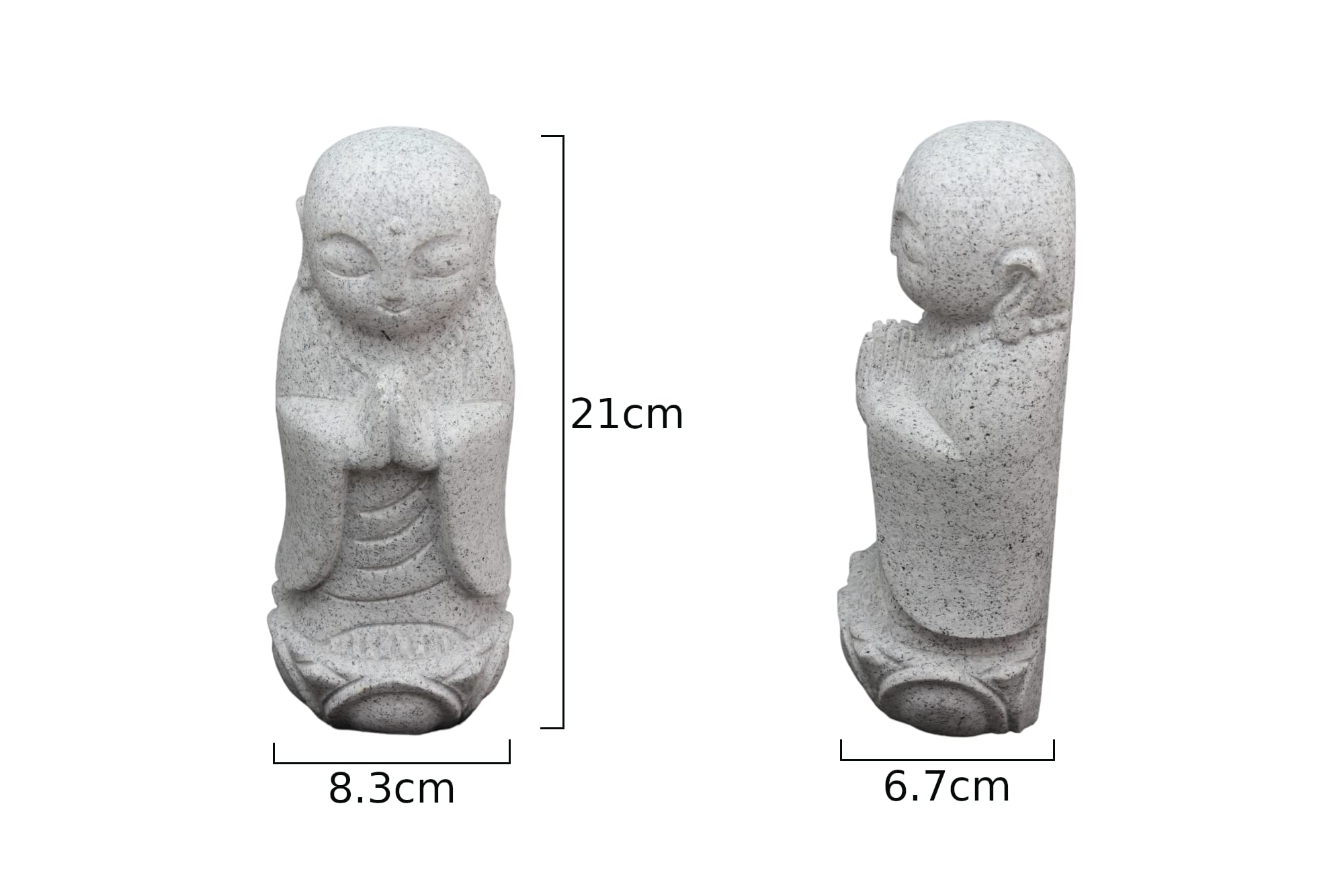 Amazon.co.jp: サンソー かわいい 癒しのお地蔵さん 地蔵菩薩 みかげ石