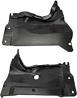 Vista 1 de Evan Fischer Juego de 2 protectores contra salpicaduras para motor del lado del conductor y del pasajero, compatibles con Mazda 3 2010-2013, Mazda 5