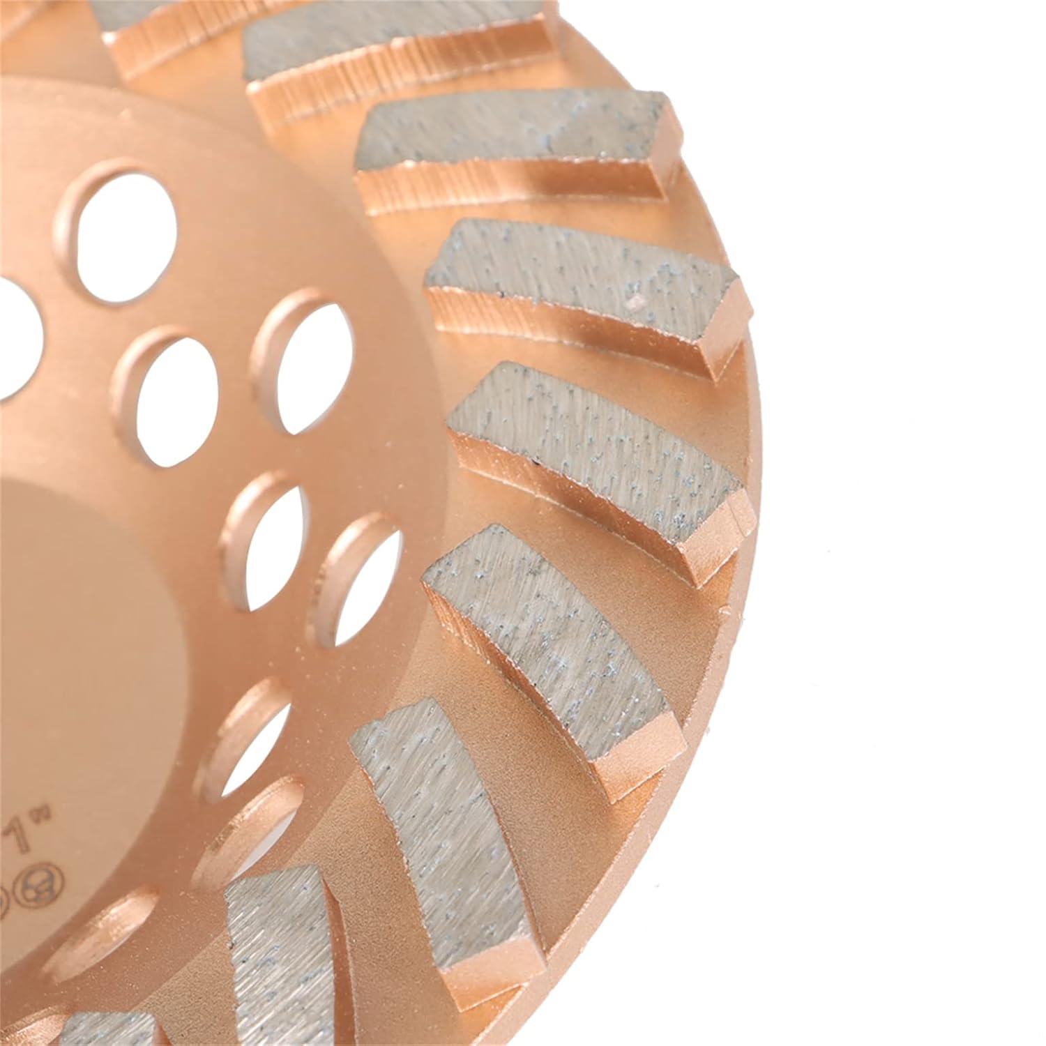 7 in Diamond Cup Grinding Wheel Concrete Grinding Wheel 24 Turbo 5/8 In-11 Rod Durable Apply for Concrete Granite Marble and Angle Grinder