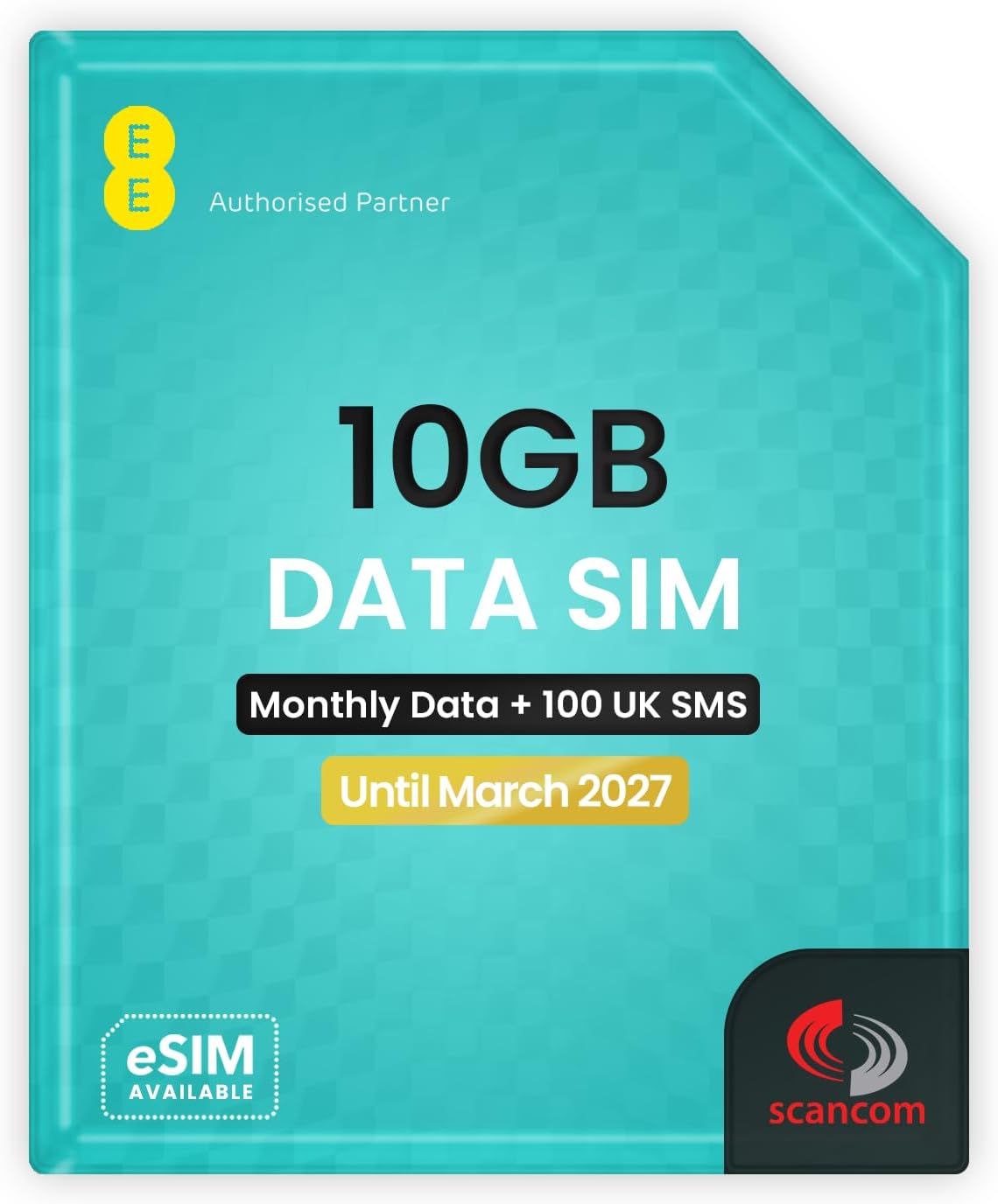 – EE 10GB Data SIM + 100 Monthly SMS - Uncapped 5G Speeds - Preloaded Monthly Until 8th March 2027 - Plug & Play Broadband for Routers & Phones