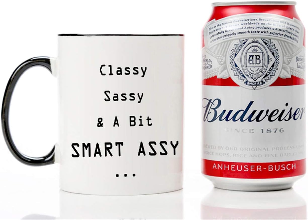 80% Off Discount Funny Women Gifts - Classy Sassy And A Bit Smart Assy - 11 OZ Coffee Mugs - Inspirational gifts and sarcasm,Unique Birthday Gift or Present idea For Men Women