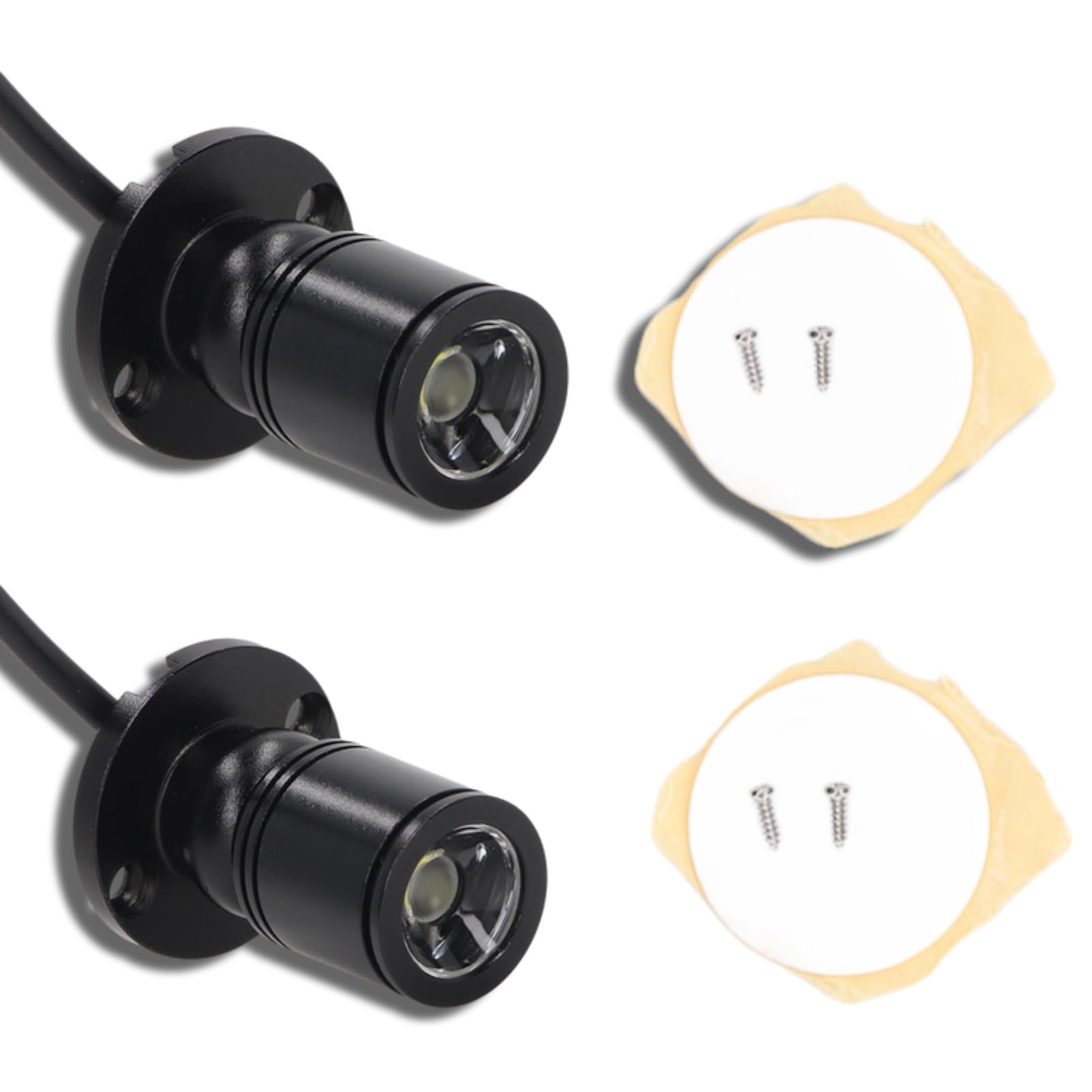 2 PCS Mini Spotlight, 5v LED Spotlight with 6.6ft Cable Mini Spot Lights Bright USB Dimmable for Showcase Jewelry Cabinet Porch (Natural Light 4000K)