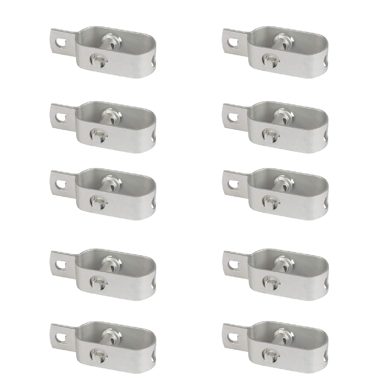 casa pura Set of 10 Galvanized Wire Tensioners 100 mm for Wire Mesh Fence, Tension Wire, Fence Stretcher, Wild Fence, Forest Fence - Garden Tensioner in Steel