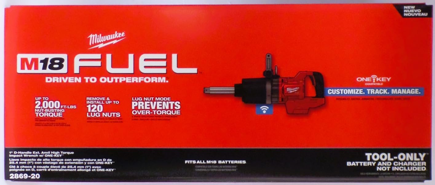 Milwaukee Electric - M18 Fuel 1IN. D-Handle HTIW EXT. Anvil Bare Tool