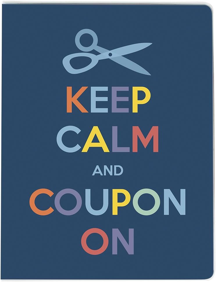Large Coupon Organizer Portfolio - Keep Calm