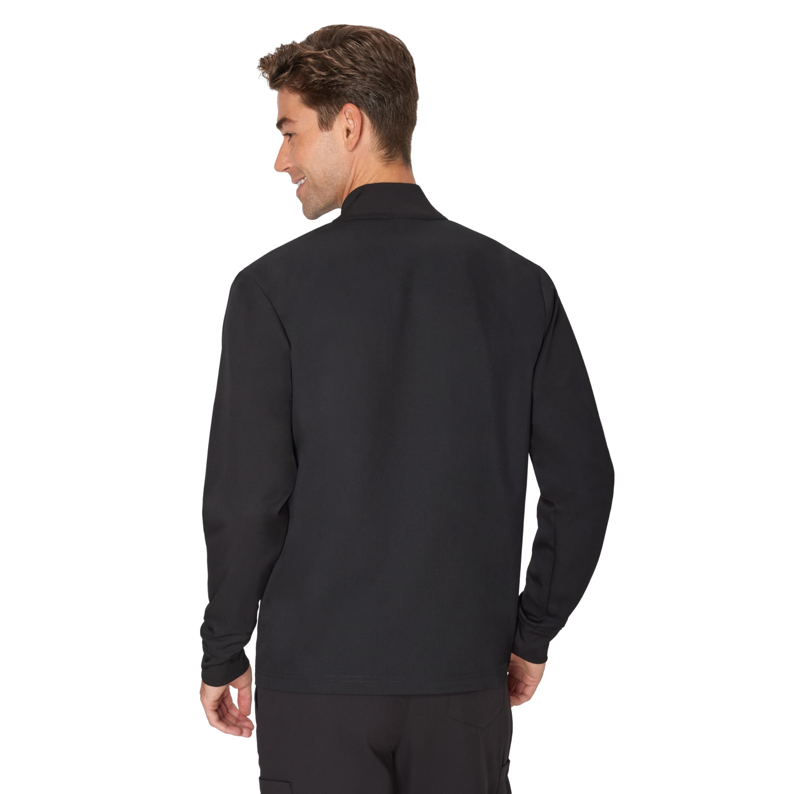 Hanes Scrubs Healthcare Jacket, Zip-up Scrub Jacket For Men, Moisture-wicking & Odor Control Scrubs Healthcare - Giacca da uomo, con cerniera, traspirante, anti-odore Uomo (Pacco da 1)