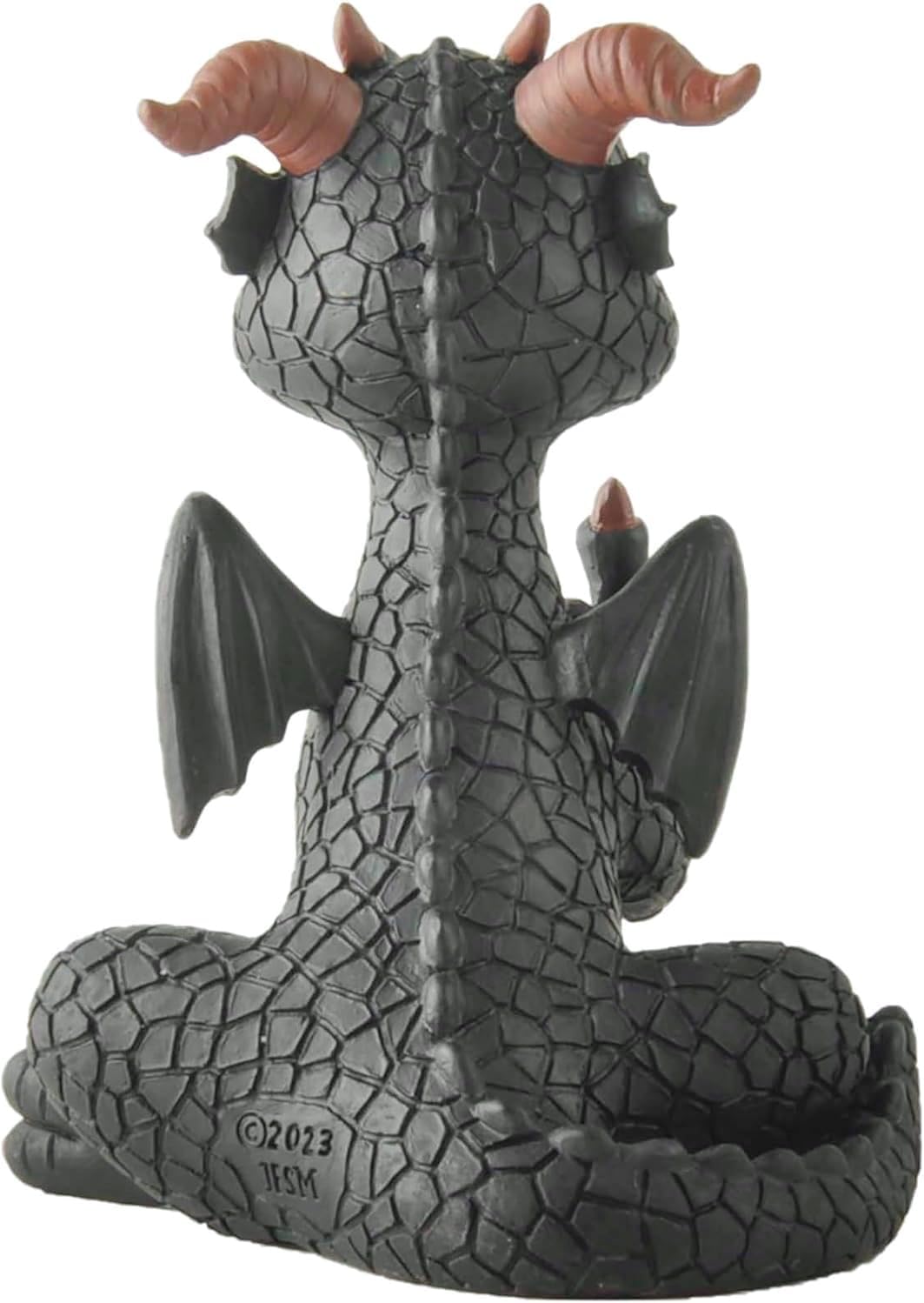 JFSM INC. 5" Black Dragon Raising Middle Finger Funny Figurine - Home Décor Gift