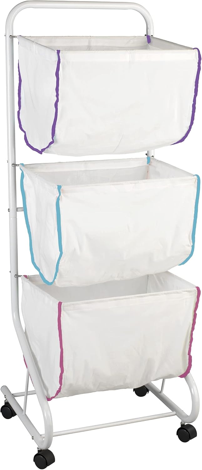 WENKO 62080100 Escala Laundry Basket - 46 x 126 x 44 cm, Set of 3