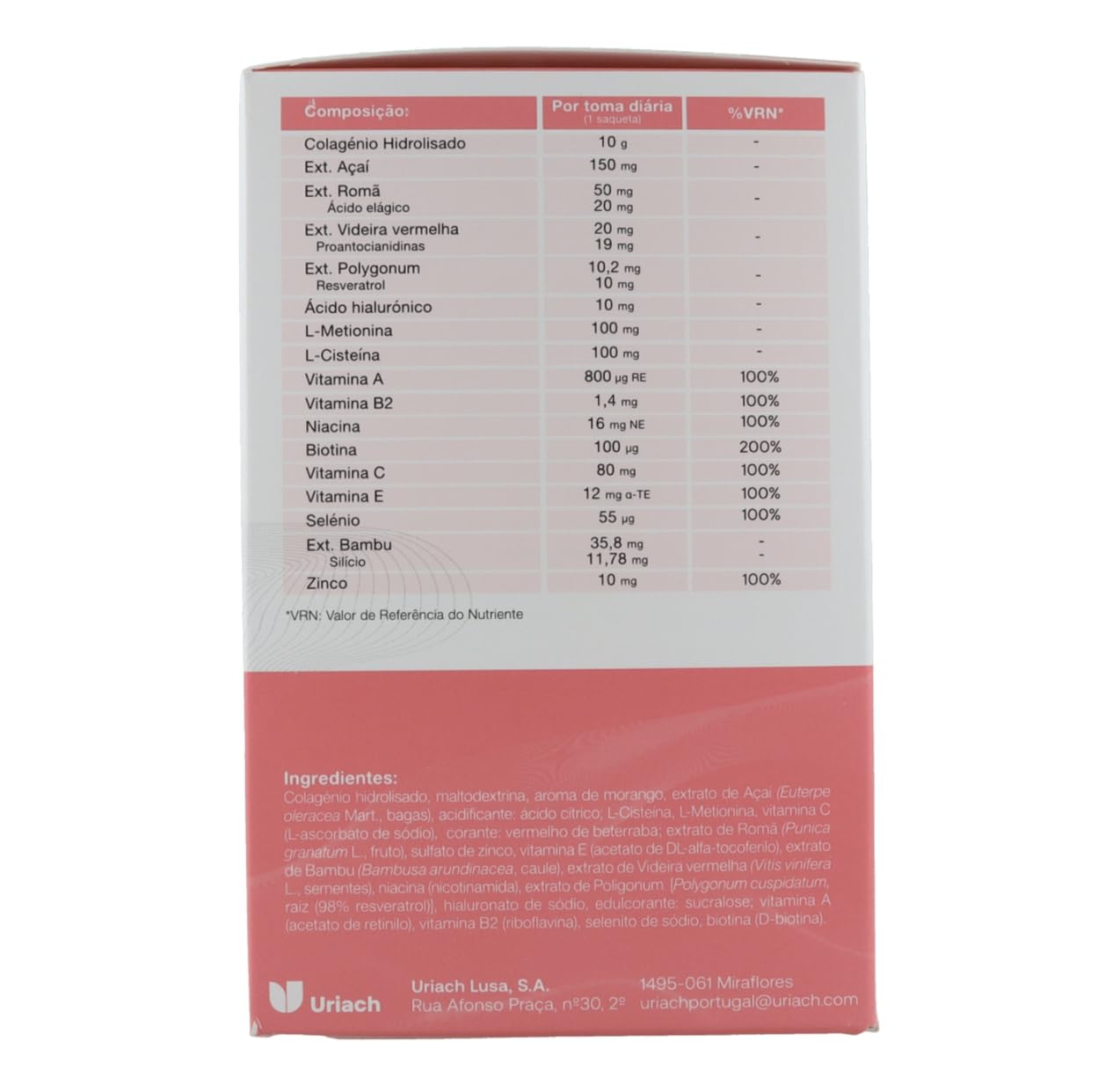 Colagénius | Beauty Total | 60 saquetas Pack 2x30 |Pele, Cabelo e Unhas | Vitamina B2, E, C, Selénio e Zinco