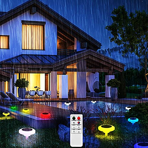 Uuffoo Solar Floating Pool Lights 7 Rgb Colors Outdoor Pathway Lights With Remote Control Solar Powered Garden Light Perfect Decor For Pool Parties Automatically Light Up Home/Outdoor 3Pack (Ufo) #TOP3