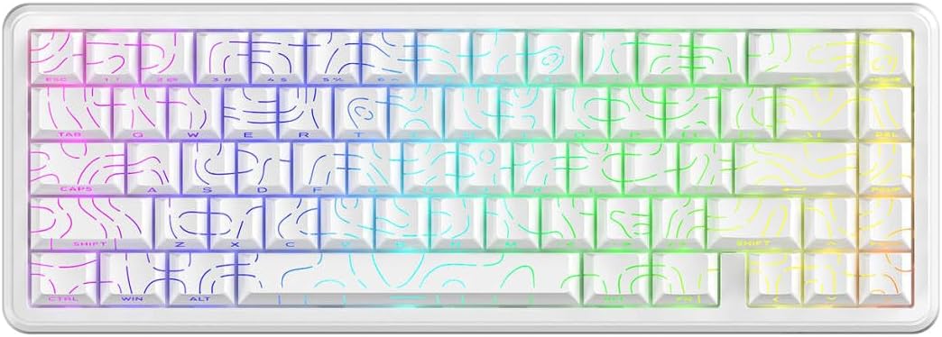 ATTACK SHARK X65 HEラピッドトリガーキーボード、磁気軸、65% 有線ゲーミング キーボード、0.01mm RT精度