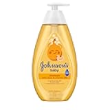 Johnson's Baby Shampoo with Aloe Vera & Vitamin B5, Tear Free, Newborn Essentials, No added Parabens & Sulfates, Hypoallergenic, 20.3 fl. oz