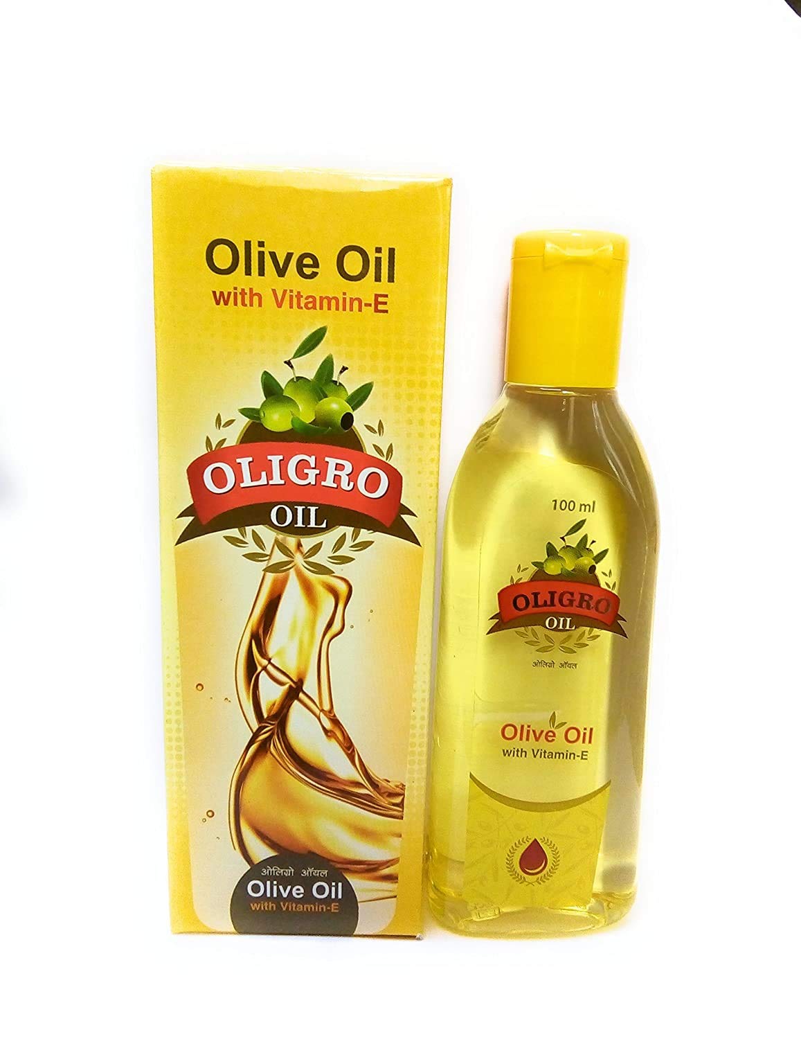 - Oligro Body Massage Olive Oil Pack of 3 (100ml Each)- for Body Massage & Hair Care|Goodness of Vitamin E & Almond Oil|Helps to Nourish & Glowing Skin|Pure & Natural -for Both Men & Women