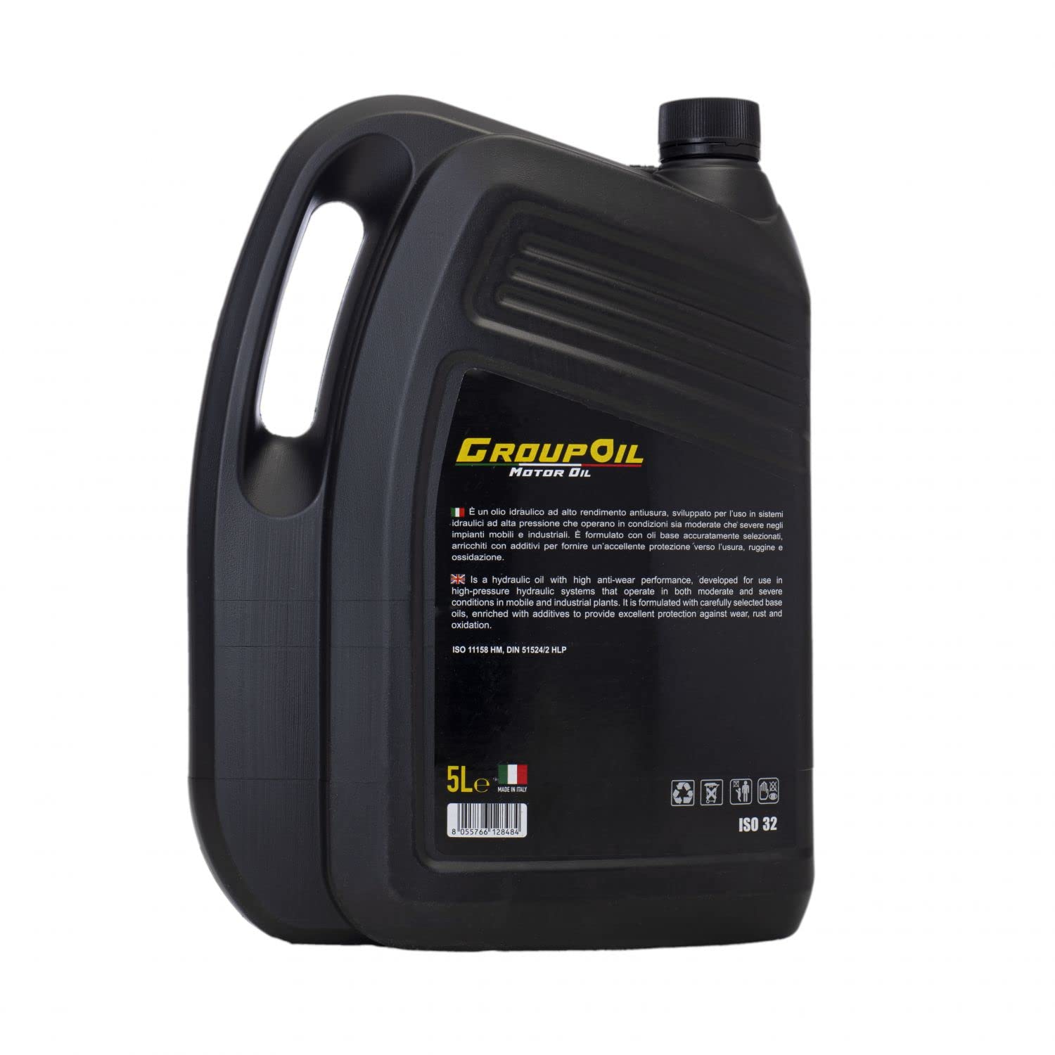 Lubrificanti 1X5L ISO 32 - E Un Olio Idraulico ad Alto rendimento antiusura, sviluppato per l’Uso in sistemi Idraulici ad Alta Pressione - 100% Made in Italy.