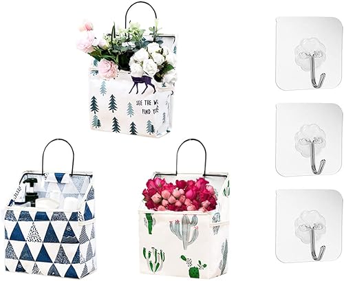 Miniatura 8 de Estante pequeño para montar en la pared, organizador de armario colgante, paquete de 3 organizadores para dormitorio, organizador trasero de puerta,