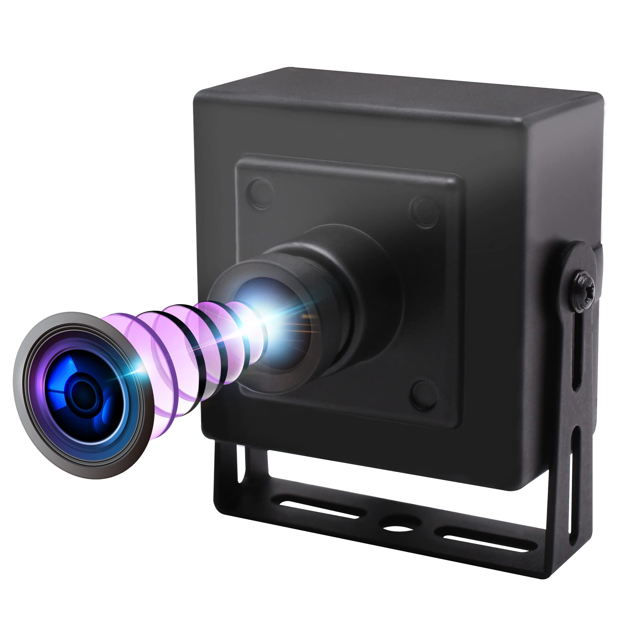 ELP Cámara web USB 3.0 de 2 MP, sensor IMX291, 1080P a 50 fps, lente de 100°, Plug & Play, compatible con Windows/Android/Linux/MacOS