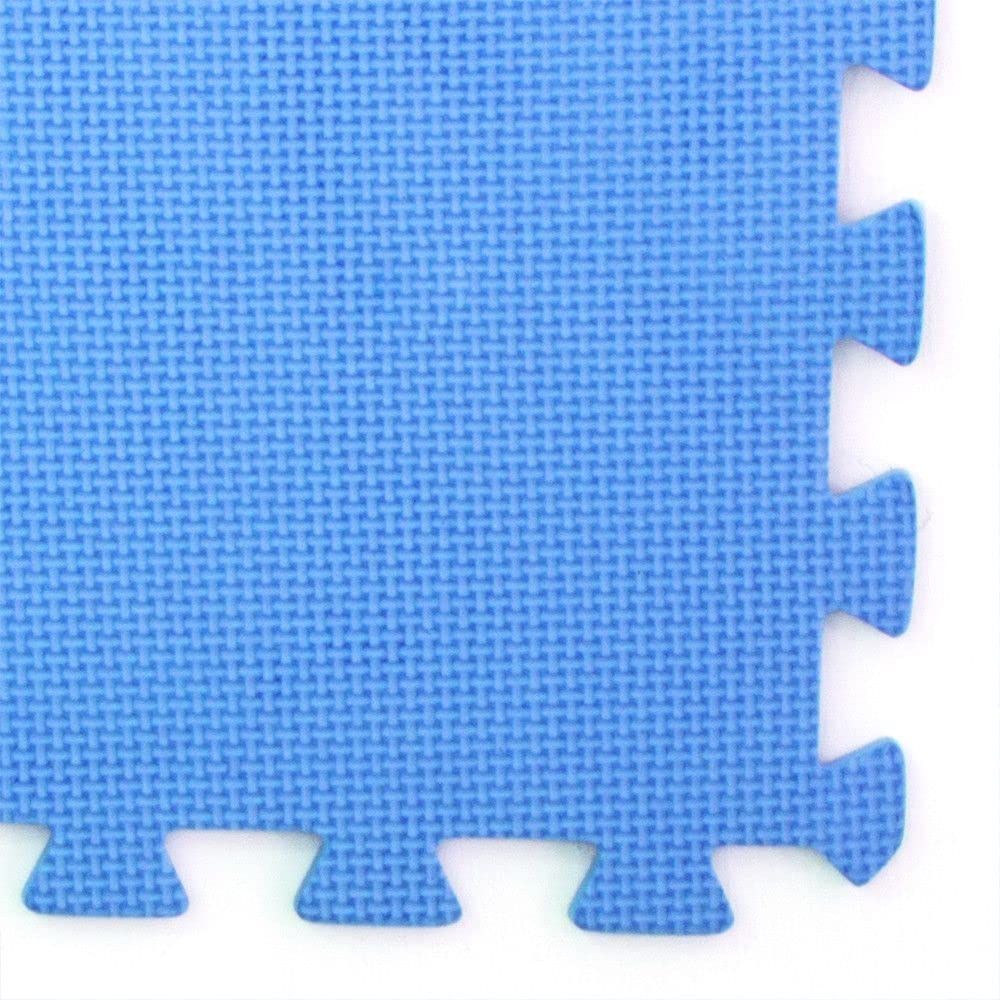 Tappeto Puzzle per Piscina Antiscivolo Morbido 60x60x1 cm 6 Pezzi Blu