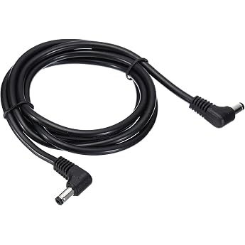 PATIKIL USB Power Cable 5 ft 5.5 mm x 2.5 mm Male to Male DC Power Cable 18AWG Wire Adapter 90 Degree Angle Extension Cable for LED Strip DVR Router Security Camera