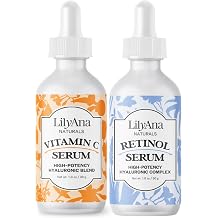 LilyAna Naturals Vitamin C Serum 1oz and Retinol Serum 1oz Bundle