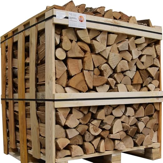Kiln Dried Ash Firewood Crate 2m³ Dry Ash Hardwood Firewood Fire