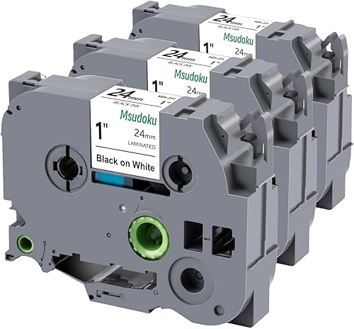 Vista 145 de Paquete de 3 cintas Tze Tz de 0.47 pulgadas laminadas verde TZe-731 TZe731 TZe731 compatibles con Brother P Touch Label Maker Tape para PT D200 D210