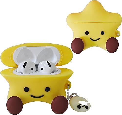 Miniatura 22 de Funda compatible con Airpods 4 2024, bonita funda de AirPods4 de dibujos animados, funda protectora de silicona suave Kawaii para Apple Airpods 4