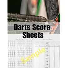 Darts Score Sheets Elevate Your Game with Easy-to-Use Cricket Score Pads | In-Depth Analysis & Progress Tracking | 120 Pages of Premium White Paper | Durable Matte Cover