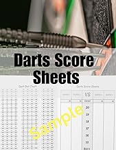 Darts Score Sheets: Elevate Your Game with Easy-to-Use Cricket Score Pads | In-Depth Analysis & Progress Tracking | 120 Pages of Premium White Paper | Durable Matte Cover
