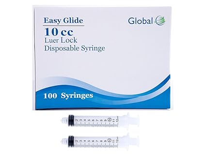 Easy Glide 10ML Syringe Luer Lock - Sterile - Pack of 100