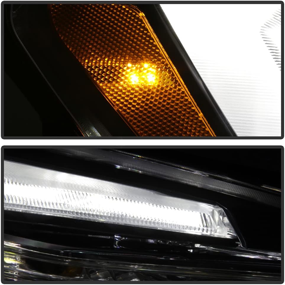 ACANII - For [Halogen Model Only] 2013-2016 GMC Acadia OE Style LED Tube Projector Headlight Headlamp Passenger Side