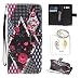 Produktbild für Galaxy J5 2016 J510FN PU Silikon Schutzhülle Handyhülle Painted pc case cover hülle Handy-Fall-Haut Shell Abdeckungen für Smartphone Samsung Galaxy J5 2016 J510FN + Schlüsselanhänger (/L) (3)
