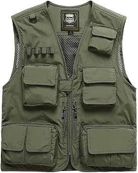 Fishing Vest Mesh Vest Fishing Jacket Multifunctional Outdoor Fishing Shoulder Multi Pocket Vest