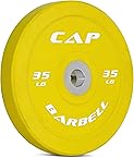 CAP Barbell Best Olympic Bumper Plate, Yellow, 35 lb Single