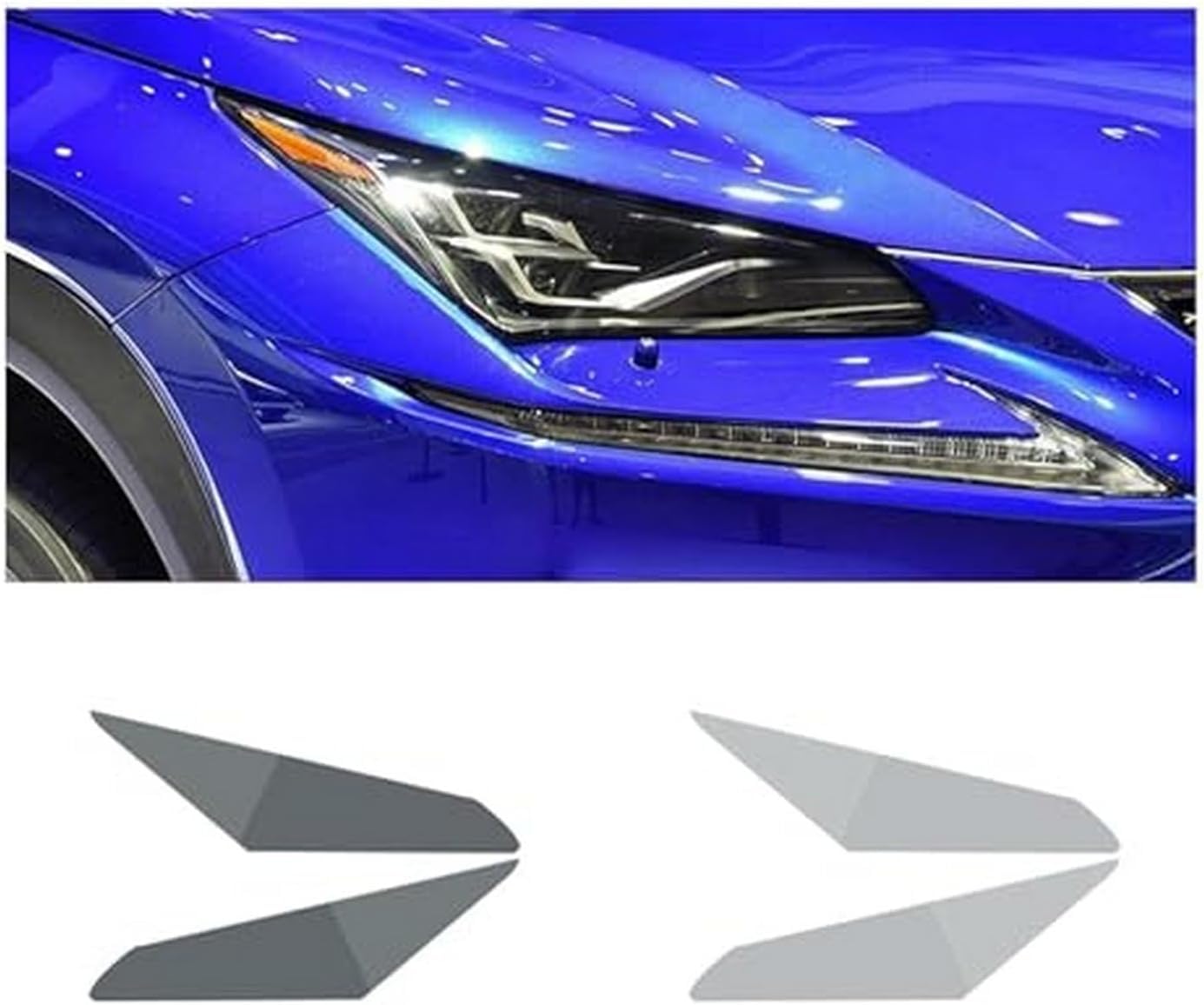 Shiketong Black Car Headlight Protective Film Car Headlight Film For Lexus Nx 2015-2020 Headlamp Restoration Transparent Tpu Sticker
