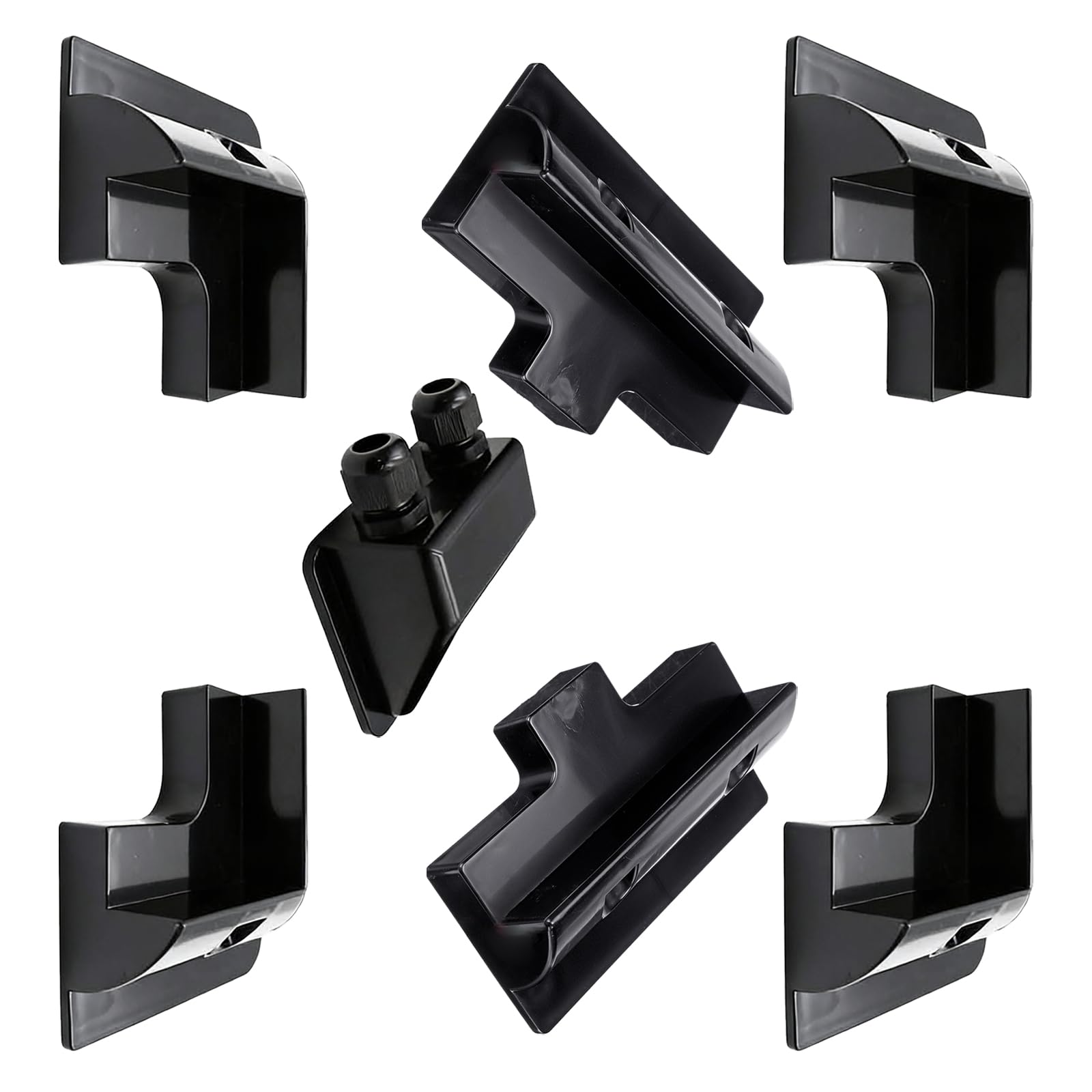 Support d'angle solaire sans perçage pour caravane et camping-car