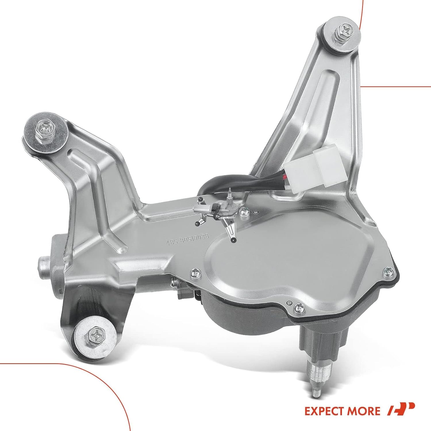 A-Premium Rear Windshield Wiper Motor Compatible with Hyundai Santa Fe 2007 2008 2009 2010 2011 2012, Sport Utility, 3-Pin, Replace# 987102B000