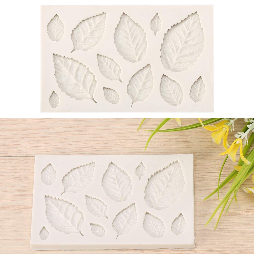 Leaves Shape Cake Silicone Mold, Fondant Leaf Mould for Cake Decorating Chocolate Candy Mold - Image 2