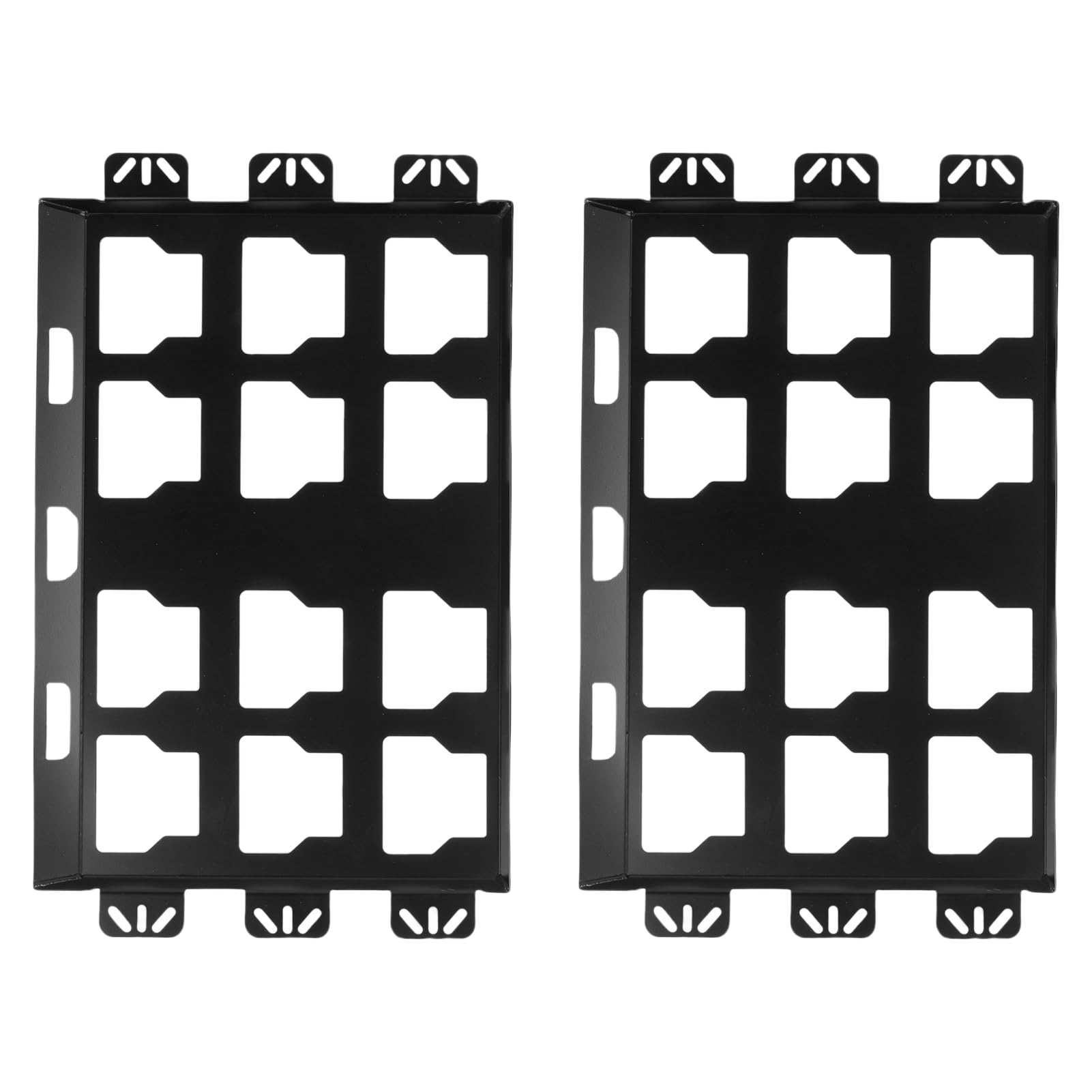 Fabater 2 Pack-Packout-Montageplatte Kompatibel mit Toolbox, 100 Lbs, Metall mit Pulverschicht, für Werkzeuglagerung und Organisationssystem (volles Plattenschwarz)