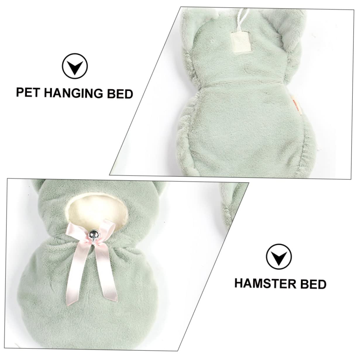 BESPORTBLE 3piezas Hammock Colgante para Hamsters Nido Aislante para Mascotas Cama Suspendida Cálida y para Jaulas y Espacios Reducidos Accesorio De Invierno para Roedores
