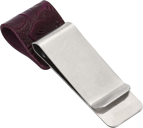 Miniatura 6 de PATIKIL Clip para bolígrafo para cuaderno, diario de viaje de cuero, soporte para lápices, marcador de manga tallada con clip de acero inoxidable,