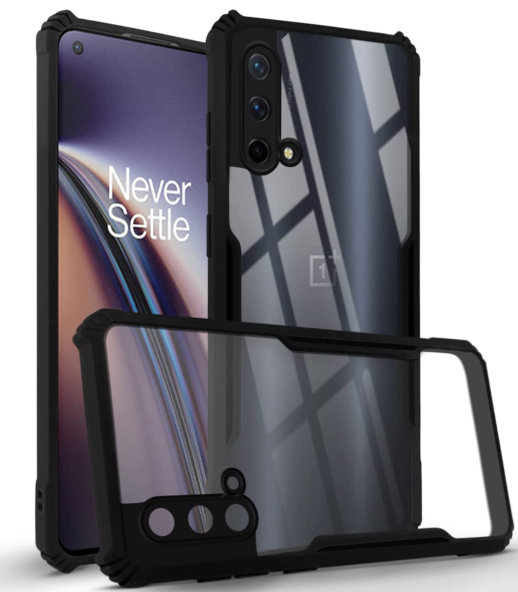 Jkobi Back Cover Case for OnePlus Nord CE 5G (Crystal Glass Back | Shockproof Bumpers | Professional Black) (B0BYZJ4LN9) Amazon Price History, Amazon Price Tracker