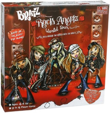 Bratz Board Game: Rock Angelz - Party Game for 1+ Players, Ages 8+