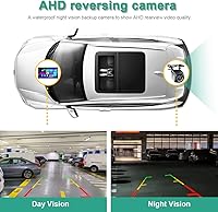 Vista 5 de Double Din Car Stereo Wireless Carplay Android Auto,7 Inch QLED Touch Screen Car Radio with AHD Rearview Backup Camera Bluetooth Dual Mic Mirror