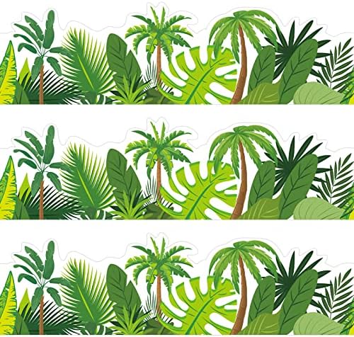 72 Feet Tropical Leaves Die-Cut Bulletin Board Borders for Spring ...