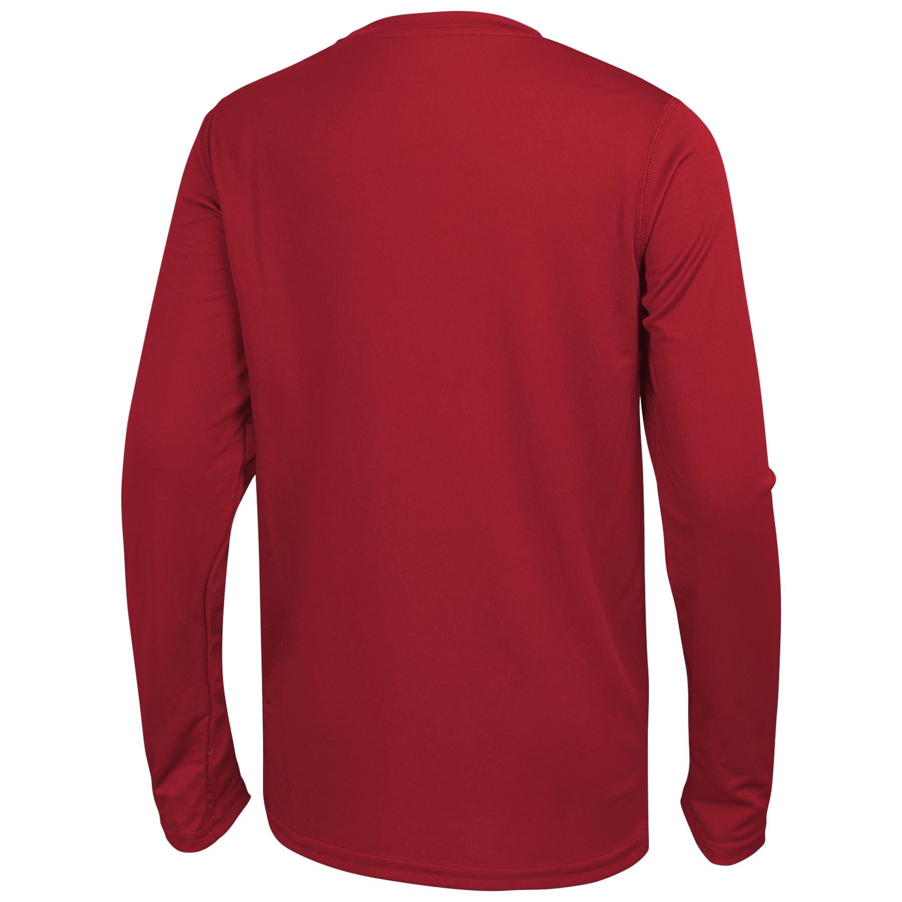 Outerstuff NFL Men's Kansas City Chiefs Team Color Long Sleeve Performance T-Shirt Top, Up Field, X-Large