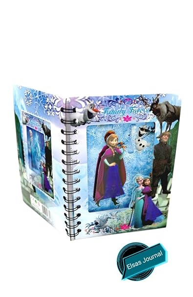Pack of 6 Frozen theme Hard Case Spiral 