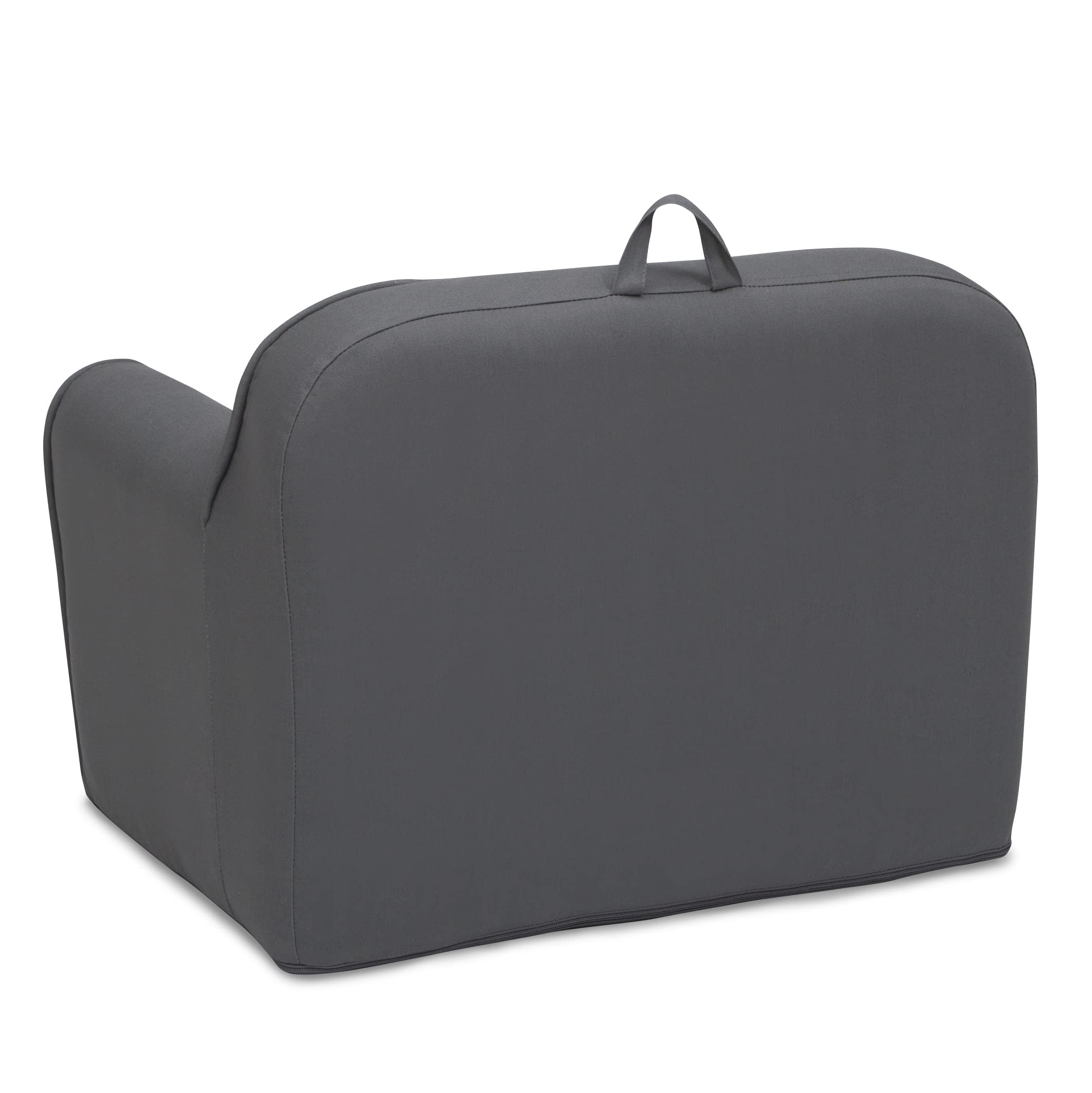 Delta Children Cozee Chair for Kids for Ages 18 Months and Up, Dark Grey