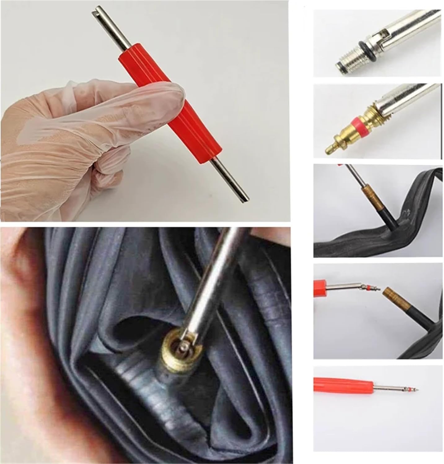 Valve Core Removal Tools 20Pcs Special Maintenance Tool for Double Ended Valve Core Wrench Tire Repair Installation Valve Stem Core Disassembly Tool